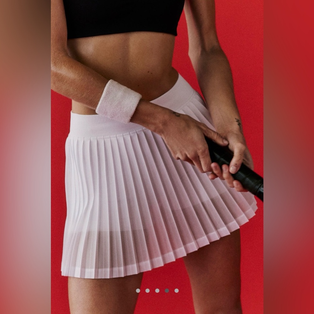 Free People Movement Rally Ruffle Mini Skirt in White - Picture 4 of 11